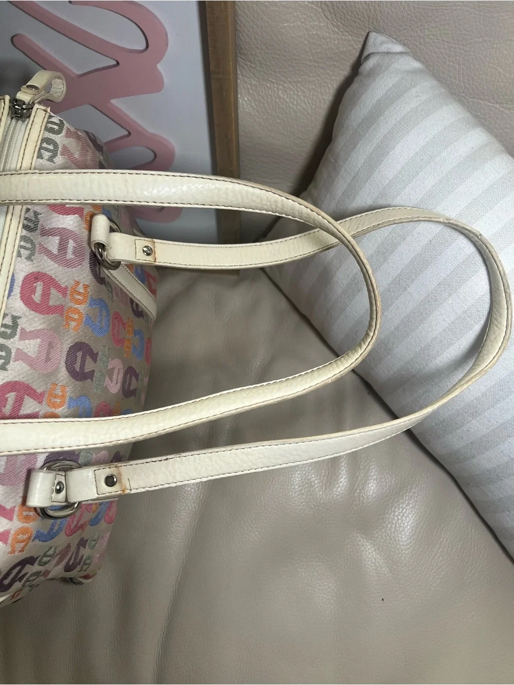 Vintage Etienne Aigner Signature Monogram Shoulder Bag